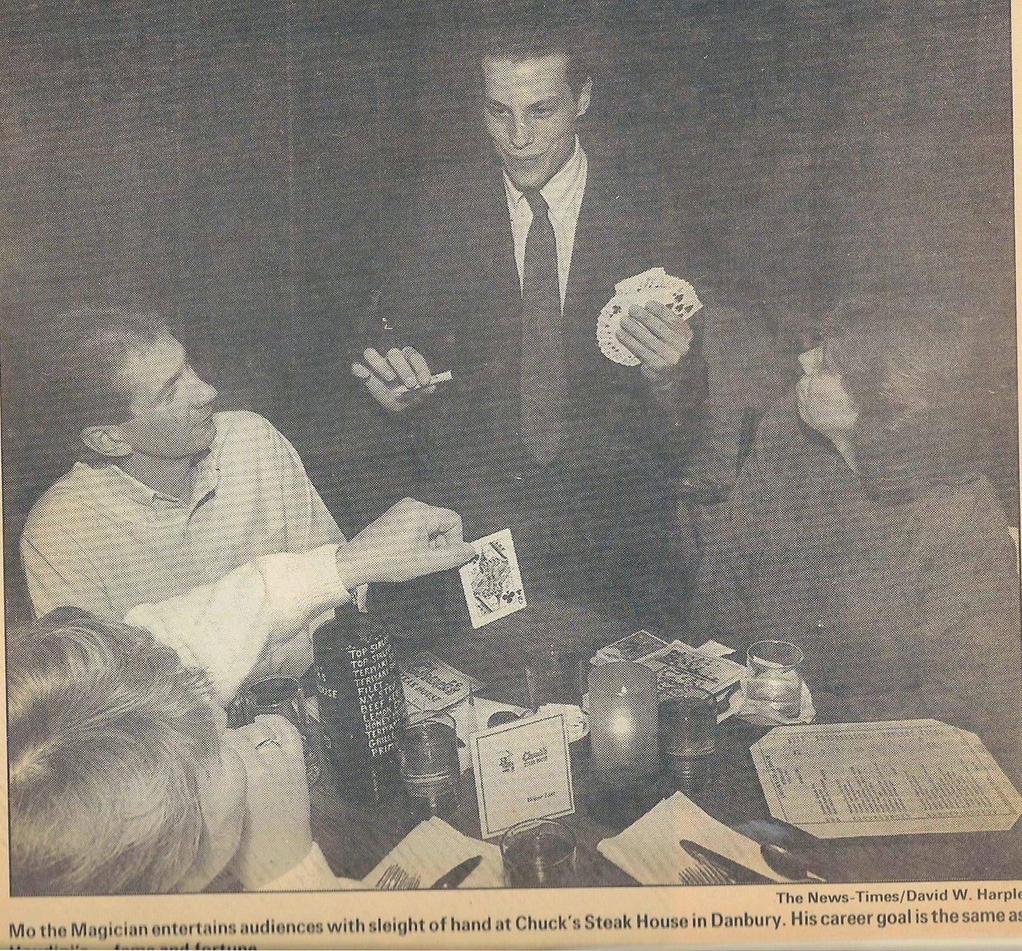 Newspaper clipping: New Haven Register feature on Mo Magic